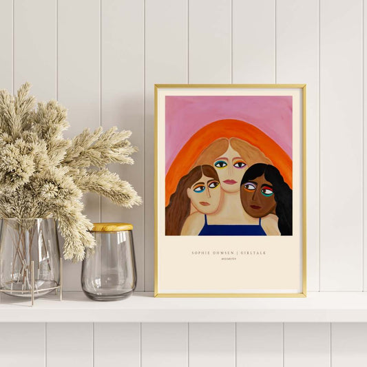 'Medsøster' plakat af Sophie Ohmsen - 30x40